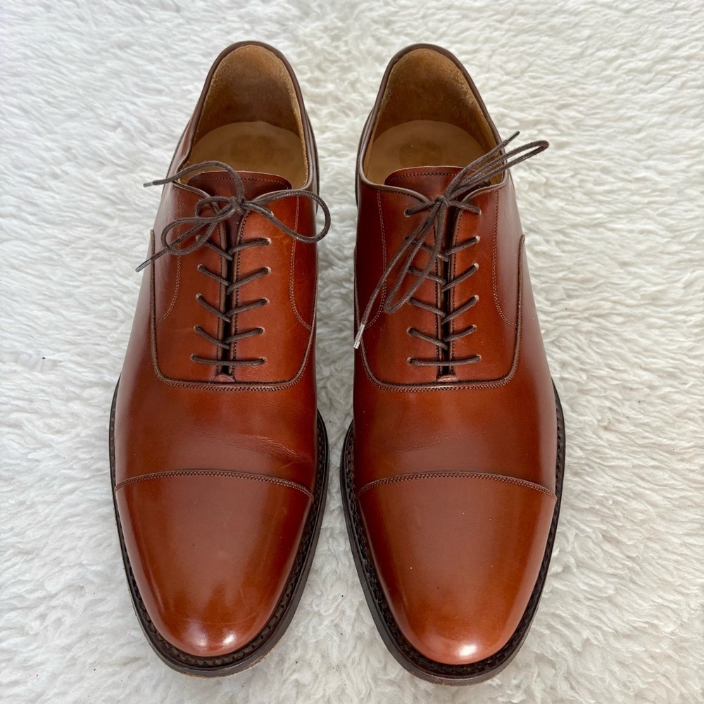 Calzoleria Harris Firenze Rich Brown Leather Oxfords size 9